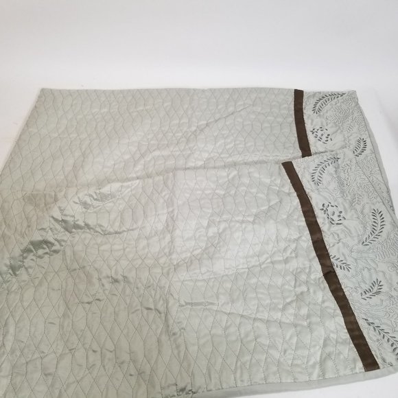 King Bed Pillow Cases Sham Covers Lot 6 Home Classics Brown Grey Embroidered - Picture 7 of 11